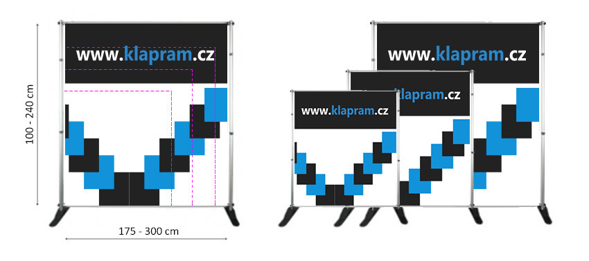 BANNER WALL prezentační stěna