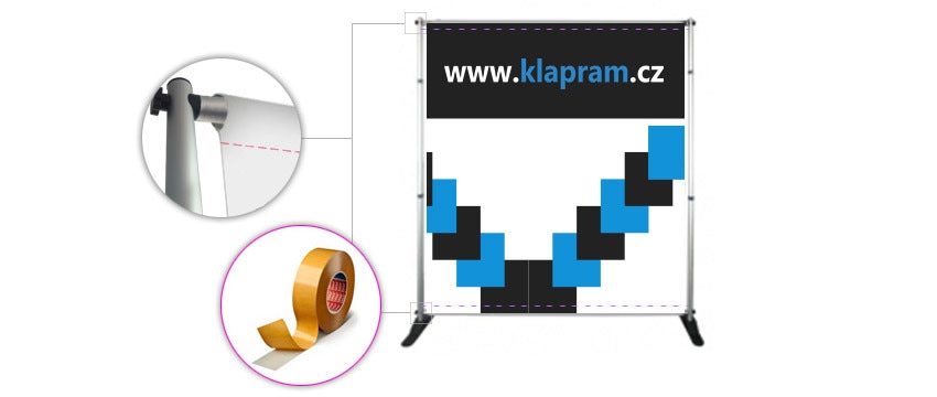 BANNER WALL prezentační stěna (jedno i oboustranná)