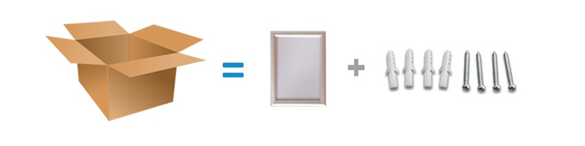 Plakátový rám - klaprám profil 25mm