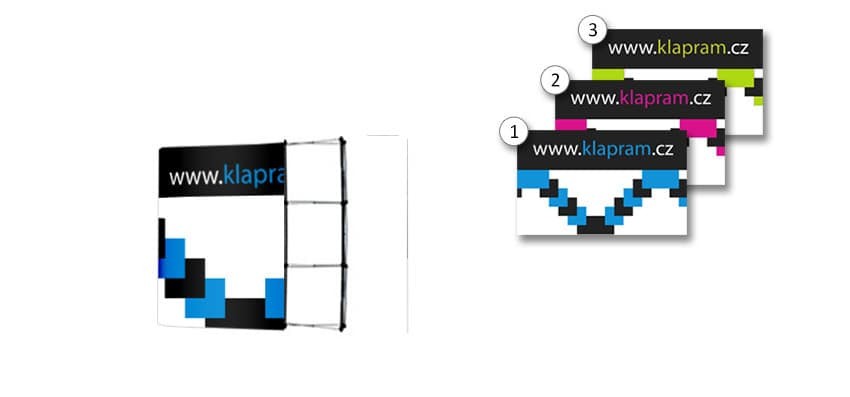 POP UP PREZENTAČNÍ STĚNA - malý kufr
